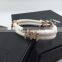 2016 925 Sterling Silver Design Genuine Stingray Leather Silver Bracelet 925 Bracelet for Men/Watch Fans