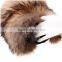 QD30542 Genuine Raccoon Fur Gloves For Woman 2015 Winter Leather Gloves