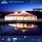 Low MOQ 850g/sqm PVC coated fabric roof cover indiana tent / jumbo exhibition kd garden party tent pavilion canopy from china