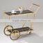 Serving Cart/ Golden Serving Trolley
