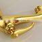 royal deck mount brass golden italian basin faucet