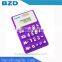 Silicone Solar Power Mini Christmas Gift Calculator / Logo Customized OEM Electronic Manufacturer