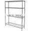 Fashion design Cheap corner shelf Black metal shelf Basket wire shelving