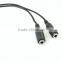 Factory price audio 1 male to 2 female RCA spliter for mobilephone/computer/game player