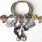 multi tool keychain with led light and key chain,high quality 2d custom shaped soft pvc keychain