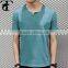 Whosale customed varsity top quality casual plain color t shirt men White Color