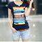 Manufacturer Stylish Woman Custom Printed Design Your Own T Shirt Fabric Price