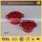 Creamic cocotte set, mini red cocotte set