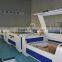 Factory supply high efficiency double heads Co2 laser cutting machine for fabric, leather, carpet