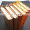 hot sale orange faux leather a6 size notebook with pen