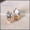 latest earring designs, mini skeleton zircon earrings
