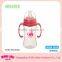 2016 Easy-grasp Design Cute BPA Free Baby Bottle For Wholesale