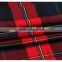 Wholesale black and red checks 100 cotton shirt fabric, yarn dyed fabric
