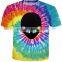 New fashion Men/women Summer 3D Tie Dye Alien T Shirt o neck Tee plus size s-5xl