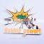 2016 custom made cheap cute animal cattle design kids paper fridge magnets for toys