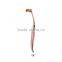 Special fishtail handle 10 pieces sythetic hair rose gold makeup brushes