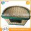 Eco-friendly handmade Wicker woven bicycle accessories front bicycle basket guangzhou wholesale