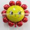 NEW Smile Face Foil Balloon Wholesales Sun Flowers Helium Balloon 62*60cm                        
                                                Quality Choice