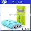 dual usb output portable power bank with mobile holder