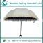 New Arrival Beautiful Ladies High Quality Unique Embroidery fabric Sun and Rain Fold Umbrella