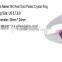 Full Multi Austrian Crystal Ring 18k White Gold Plating Sparkling Rings