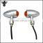 Chrome Vintage Bullet Turn Lights Motorcycle Indicator for Kawasaki