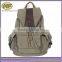 Vintage Men Backpack Canvas Leather Hiking Travel Military Satchel School bag