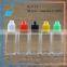 30ml clear square eye drop bottle with yellow childproof cap wholesle eliquid ejuice high quality bottles