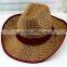 In Stock Cheap Plain Cowboy Straw Hat