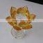 Yellow crystal lotus flower making for religion