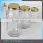 Embossed Scale Large Clear Glass Mason Jars Wholesale Sealing Mason Jar With Metal Lid