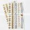 Jewelry Style Top Seller Temporary Metallic Tattoo Sticker for Wholesale