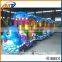 Mantong Amusement funfair children game machine/ electric adult ride train set Apple worm train ride