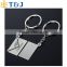>>>hot selling Valentine's Day rhodium plated boys girls envelope keychains for lovers /