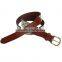 golf belt Jacquare webbing stitching genuine leahter man belt and women belt