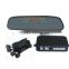 accept paypal LED High-tech rear view mirror car parking sensor system with 4 Sensors
