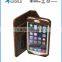 Brown Premium Quality Wallet Design Retro Leather Case for iPhone 6S with Stand
