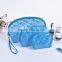 Pink lace clear pvc Cosmetic Bags (FLY-EL0114)
