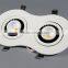 2x7W 360 degree adjustable cob led down light