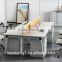 Foshan top quality modern design 6 person office desk for staffs