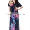 hot sey V collar beach resort beach dress code plus silk dress in summe