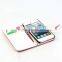 Leather wallet flip cover case for iphone 5SE case with chainlet