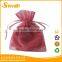Custom-made colored mesh organza Jewelry drawstring bag