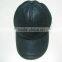 Custom faux suede snapback winter hat leather beanie cap