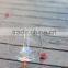 wine glass with rose metal stem