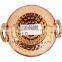 IndianArtVilla High Quality Steel Copper Serving Kadhai Kadai Karahi Wok 350 ML - Serving Indian Food Home Hotel Restaurant