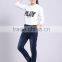 2015 latest design children jean pants girl pants printed
