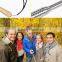 Golden bluetooth selfie stick set with ultrasonic camera control