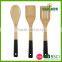 Bamboo kitchen cooking utensil with color handle