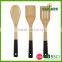 Bamboo kitchen cooking utensil with color handle